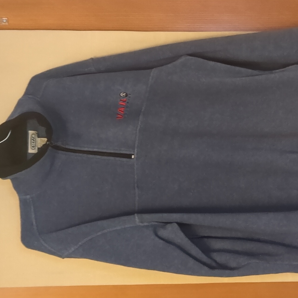 Vail Colorado Ski Resort Official Vail Brand Vintage Gray Fleece Jacket Size L